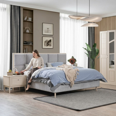 Bett Design Doppelbett Luxus Betten Polster Schlafzimmer Möbel Neu