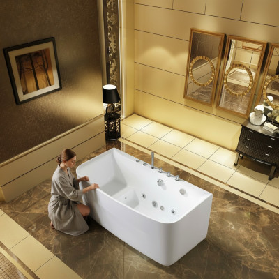 Whirlpool Badewanne Badewanne für Badezimmer Whirlwanne für 1 Personen