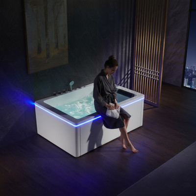 Whirlpool Eckbadewanne Badewanne Wanne Spa Home 2 Personen Whirlwanne Whirlwanne