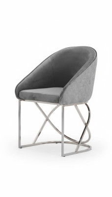 Essgruppen Esstischstühle Luxus 6x Stühle Textil Farbe Grau Modernes Möbel Neu