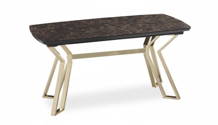 Luxus Esstisch Esszimmer Tisch Metall Gold Tische Esstische Möbel