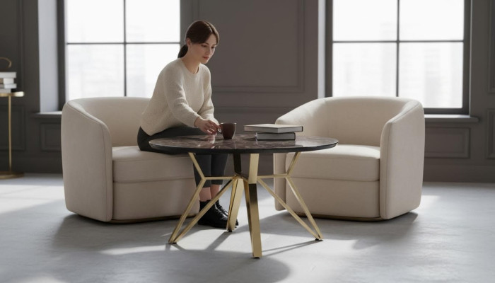 Luxus Esstisch Esszimmer Tisch Metall Gold Tische Esstische Möbel Einrichtung
