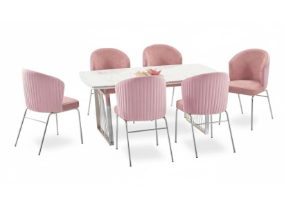 Essgruppe Esstisch 6x Stühle Modernen Tisch Luxus Möbel Esszimmer 7tlg