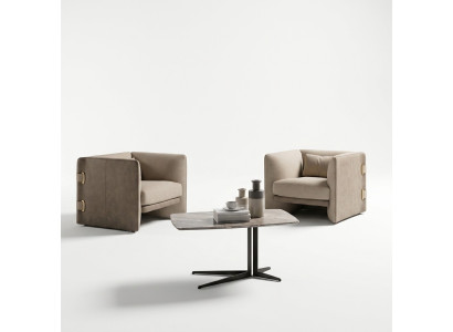 2x Sessel mit Couchtisch Wohnzimmer Komplett Möbel Desing Einrichtung Garnitur