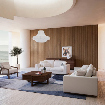 Weiß Möbel Wohnzimmer Sofagarnitur Zweisitzer Sofa Design Einrichtung Sessel