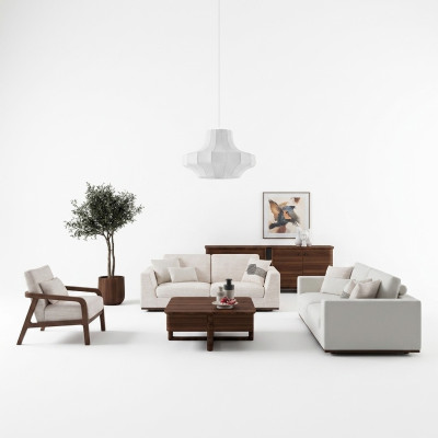 Weiß Möbel Wohnzimmer Sofagarnitur Zweisitzer Sofa Design Einrichtung Sessel