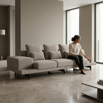 Wohnzimmer Sofa Dreisitzer Couch Polstermöbel Luxus Textil Einrichtung Neu
