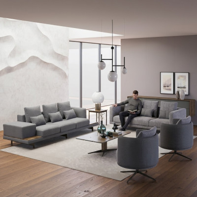 Design Sofagarnitur 2x Sofa Dreisitzer Set Sessel Couch Modern Luxus Neu Polster