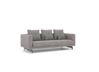 Grau Sofa Dreisitzer Couch Wohnzimmer Modern Design Luxus Polstermöbel
