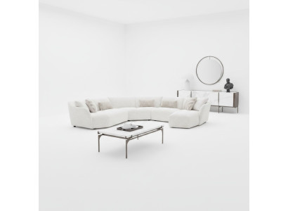 Luxus Wohnzimmer Ecksofa U-Form Set Garnitur Couchtisch Neu Möbel