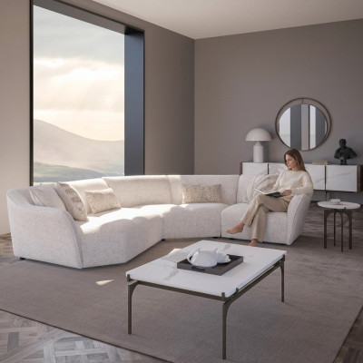 U Form Sofa Couch Polster Garnitur Wohnzimmer Design Ecksofa Neu Couchtisch