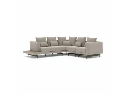  Wohnzimmer Designer Textil Polstermöbel Ecksofa Einrichtung Sofa L-Form