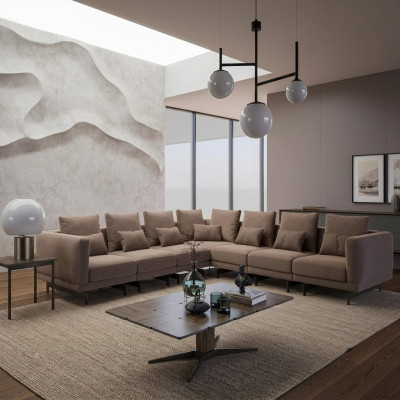 Wohnzimmer Garnitur 3tlg Einrichtung Holz Couchtisch Designer Beistelltisch
