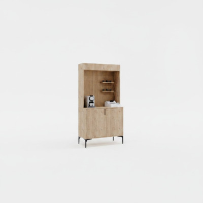 Esszimmer Anrichte Sideboard Braun Farbe Modern Design Kaffeeschrank