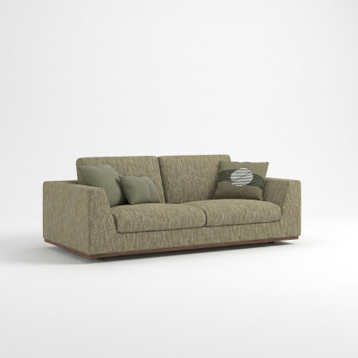 Zweisitzer Sofa Couch Modern Grün Textil Polstermöbel Wohnzimmer Neu