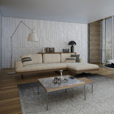Modern Luxus Sofa Couch Wohnzimmer Relax Ecksofa L-Form mit 2x Couchtisch