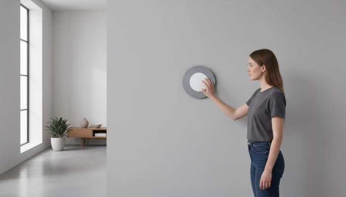 Rund Spiegel Modern Wandspiegel Design Grau Wohnzimmer Neu Einrichtung