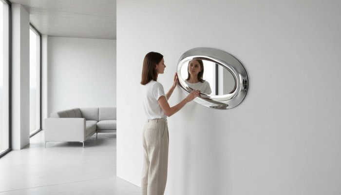 Wandspiegel Dekoration Möbel Wohnen Wohnzimmer Spiegel Modern Rahmen