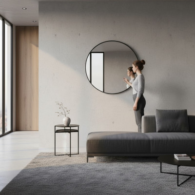Rund Spiegel Modern Designer Möbel Dekoration Wandspiegel Neu Einrichtung