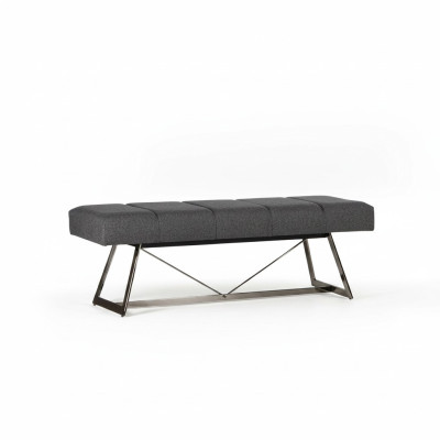 Designer Bank Polsterbank Modern Hocker Sitzmöbel Sitzbänke Stoff Neu Möbel