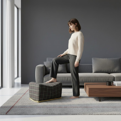 Modern Hocker Wohnzimmer Einrichtung Neu Designer Möbel Polsterbank