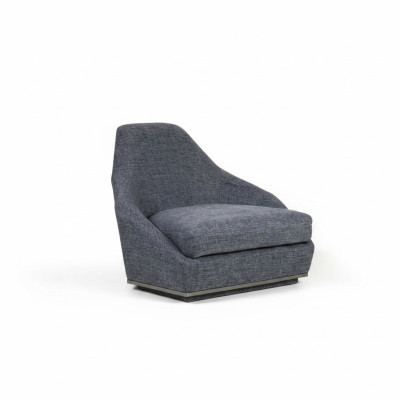 Modern Design Sessel Grau Polstersessel Luxus Wohnzimmer Sitz Textil Neu