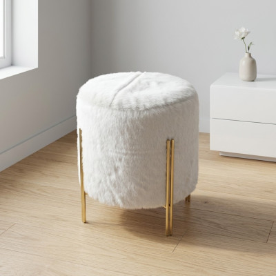 Polstermöbel Wohnzimmer Modern Hocker Einrichtung Textil Fußhocker