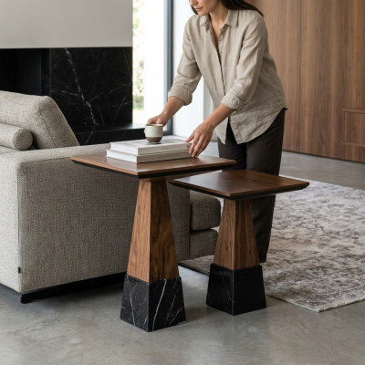 2x Beisteltisch Holz Kaffeetisch Wohnzimmer Luxus Design Möbel Einrichtung