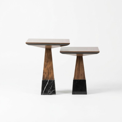 2x Beisteltisch Holz Kaffeetisch Wohnzimmer Luxus Design Möbel Einrichtung