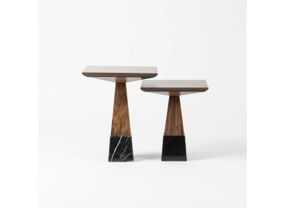 2x Beisteltisch Holz Kaffeetisch Wohnzimmer Luxus Design Möbel Einrichtung