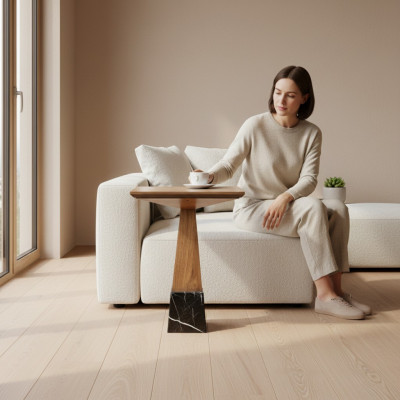 Neu Holz Beisteltisch Design Modern Einrichtung Tisch Wohnzimmer Kaffeetisch