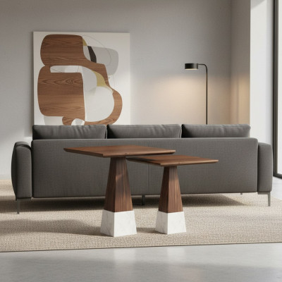 2x Beisteltisch Komplett Tische Wohnzimmer Set Design Kaffeetisch Neu