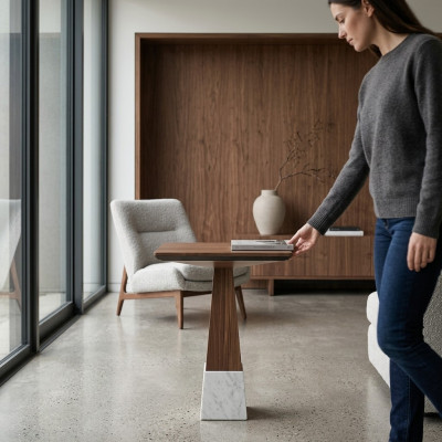 Wohnzimmer Beisteltisch Holz Einrichtung Design Kaffeetisch Neu Möbel