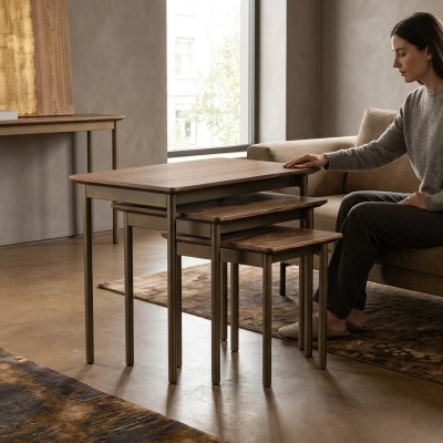 Modern Tisch Wohnzimmer Couchtische Kaffeetisch Holz Beistelltisch