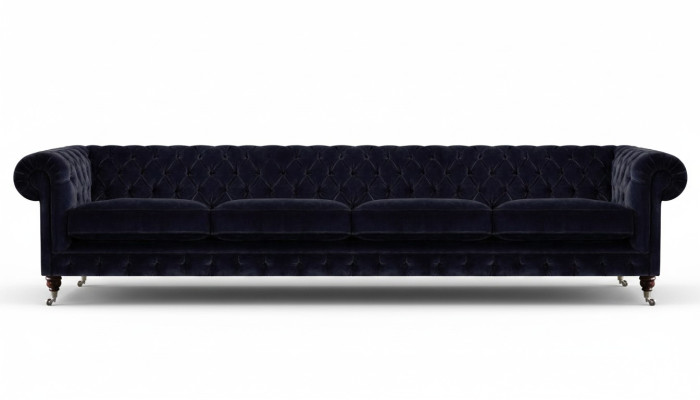 Neu Viersitzer Sofa Couch Polstermöbel Wohnzimmer Polster Textil Chesterfield