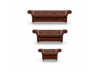Polstermöbel Couchgarnituren 3tlg Polster Sitz Sessel Chesterfield Sofas Neu