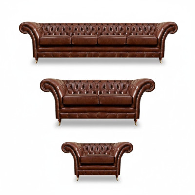 Neu Set 3tlg Wohnzimmer Chesterfield Sofas Polstermöbel Sessel Einrichtung