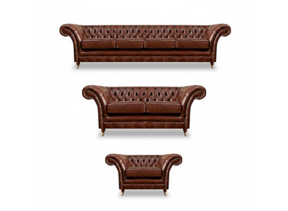 Neu Set 3tlg Wohnzimmer Chesterfield Sofas Polstermöbel Sessel Einrichtung