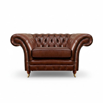 Wohnzimmer Sessel Braun Chesterfield Einrichtung Couch Polstersitz Neu