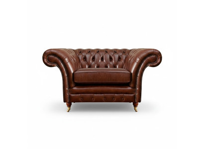 Wohnzimmer Sessel Braun Chesterfield Einrichtung Couch Polstersitz Neu