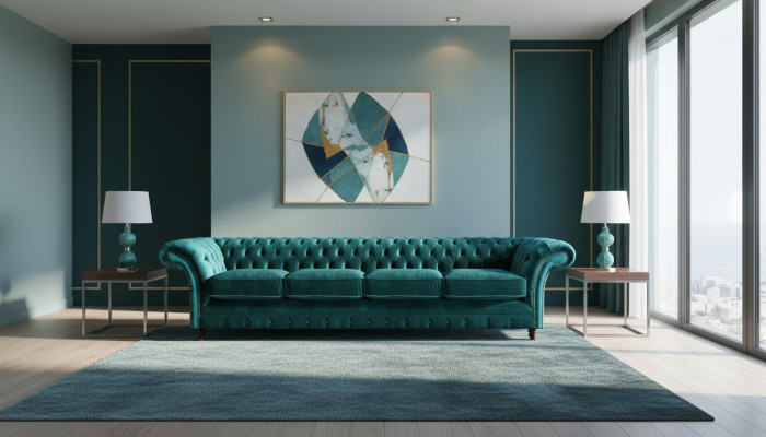 Neu Design Polstermöbel Chesterfield Wohnzimmer Viersitzer Couch Sofa