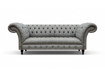Wohnzimmer Dreisitzer Sofa Polstermöbel Chesterfield Couch Textil Neu