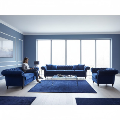 Chesterfield Sofas Neu Garnitur 3tlg Wohnzimmer Einrichtung Sofagarnitur