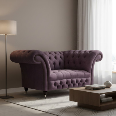 Chesterfield Sessel Polstermöbel Wohnzimmer Polstersitz Luxus Stoff Neu