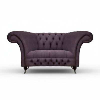 Chesterfield Sessel Polstermöbel Wohnzimmer Polstersitz Luxus Stoff Neu