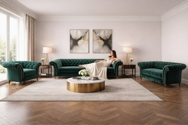 Sofagarnitur Luxus Textil Komplett Sofas Wohnzimmer Sessel Neu Couchen