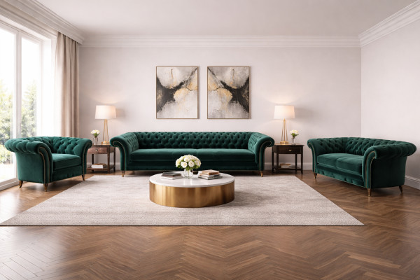 Sofagarnitur Luxus Textil Komplett Sofas Wohnzimmer Sessel Neu Couchen