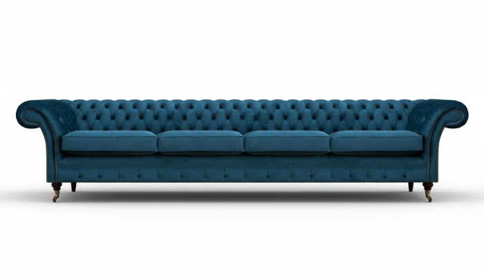 Wohnzimmer Chesterfield Einrichtung Polstermöbel Sofa Couch Viersitzer Neu