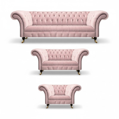 Wohnzimmer Luxus Komplett Set Neu Couchen Sessel Chesterfield Sofas Polstermöbel