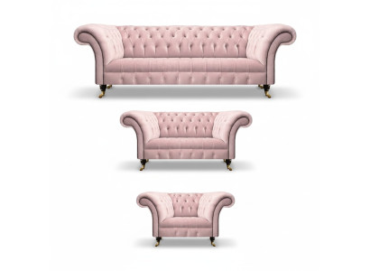 Wohnzimmer Luxus Komplett Set Neu Couchen Sessel Chesterfield Sofas Polstermöbel